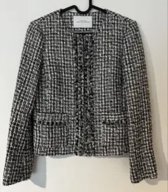 GREEN LABEL RELAXING ツイードノーカラージャケット38