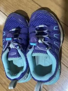 KEEN キッズ スニーカー パープル ライトブルー　15cmのサムネイル