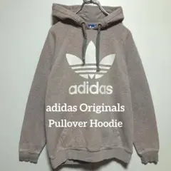 アディダスオリジナルス プルオーバー パーカー グレー　ピンク　M C27