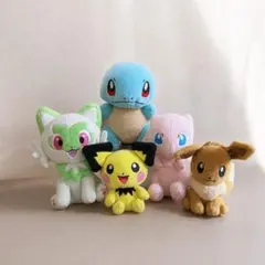 TOMY ポケモン ピカチュウ ピッピ ヒトカゲ ゼニガメ ぬいぐるみ