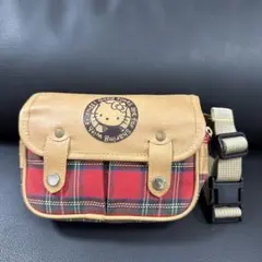 ハローキティ　ギンガムチェック　サンリオ　90年代　ミニバッグ