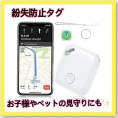 紛失防止タグ GPS機能付き 小型 スマートトラッカー 迷子防止 スマートタグ