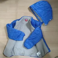 BABYDOLL☆120cm☆青いフード付き中綿コート