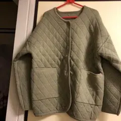 オリーブグリーン キルティングジャケット