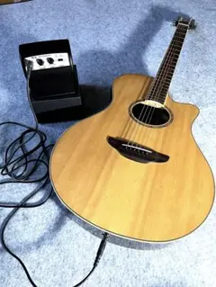 YAMAHA APX600 ヤマハ純正ソフトケース ・ミニアンプ ・シールド付