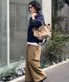 イアパピヨネ アジャスタートートバッグ 2way ダルメシアン柄 Sサイズ