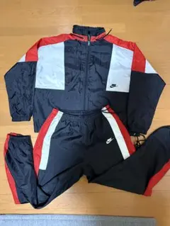 Nike ナイロンジャケット・パンツセット 黒 Lサイズ - メルカリ