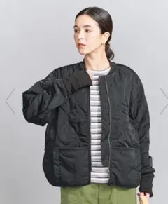 【別注】＜FIVE BROTHER＞キルティングジャケット　ブラック