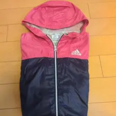 adidas ウィンドブレーカー ピンク ネイビー フード付のサムネイル