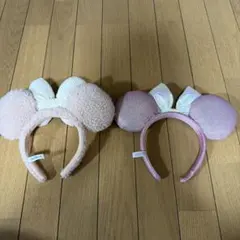 ミッキー耳デザイン カチューシャ 2個セット