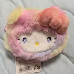 キティ　ミニフェイスポーチ　レインボー