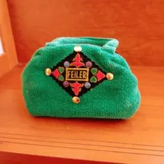 FEILER グリーン ポーチ