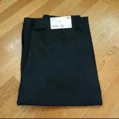 未使用 UNIQLO ジャージーカーブパンツ ブラック S 丈短め 黒