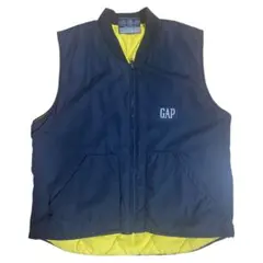 最終値下げ　　OLD GAP ネイビー ジップアップ ベスト