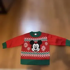 ミッキー　クリスマス　アグリーセーター　100