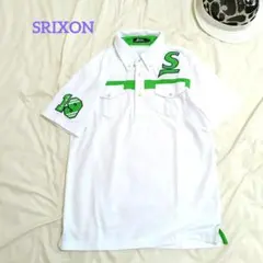 未使用　SRIXON　刺繍ロゴ　ワッペンゴルフウェア　半袖ポロシャツ　　速乾　М