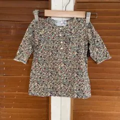 agnes b. アニエスベー　リバティ柄　花柄ワンピース　ベビー服　80cmのサムネイル