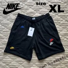 NIKE ナイキ ハーフパンツ スウェット 黒 ブラック ボトムス XL LL