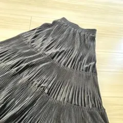 美品 SHEIN シーイン ティアードスカート ブラック フリーサイズ