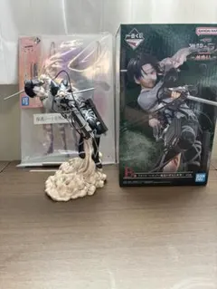 一番くじ　進撃の巨人 B賞　リヴァイ フィギュア E賞 アクリルボード