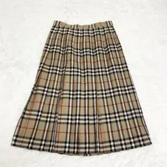 英国製 Burberrys ノバチェック プリーツスカート 90s ヴィンテージ