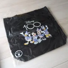 ディズニー　トートバッグ　Happyくじ　Disney100　黒
