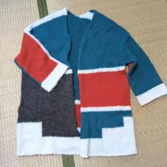 グレースコンチネンタル　マルチカラーロングニットカーディガン　アウター　羽織