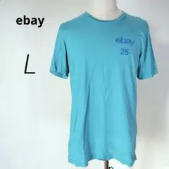 海外古着✨ebay 25th✨バックプリント Tシャツ ブルー【L】01-117