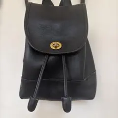 COACH オールドコーチ 黒 レザー リュック
