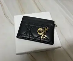Christian Dior カナージュ ブラック カードホルダー