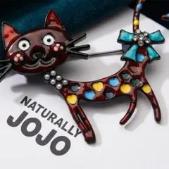 No.3054 じゃれねこと手染めビーズののチャーム - メルカリ