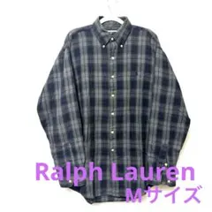 Ralph Laurenフランネル チェック柄 長袖ネルシャツ