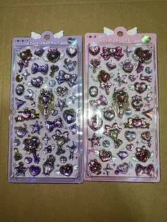 新品未開封 正規品 ボンボンドロップシール マジカル ピンク＆パープル2枚セット
