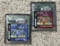 ゲームボーイカラー　ゼルダの伝説 ふしぎの木の実 時空の章　大地の章　ゼルダ