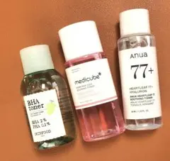 medicube ／Anua ／SKINFOOD トナー3点セット