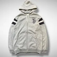 【美品】US POLO ASSN. 刺繍ロゴ　 ジップアップパーカーのサムネイル