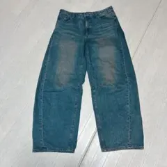 GU バレルレッグデニムパンツ XL