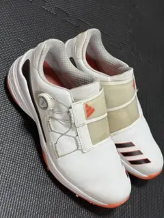 美品人気adidas IH2203ゴルフシューズ BOA ホワイト レッド27 - メルカリ