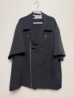 CULLNI 24SS exclusive ライダース　デザイン　シャツ　黒　2のサムネイル