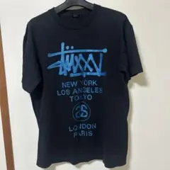 Stüssy グラフィックプリント Tシャツ M ブラック