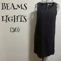 ビームスライツ（36）ワンピース/ブラック/ノースリーブ/V ネック/フォーマル