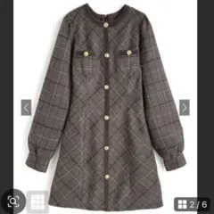 チェック柄ミニワンピース[tu1920] Sサイズ