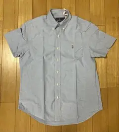 【R-18】Ralph Lauren 半袖シャツ M ライトブルー