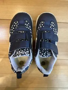 asics 花柄 スニーカー　ネイビー　19.5