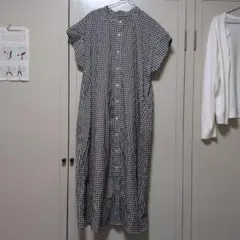 なっちゃんさん専用、ギンガムチェック 半袖シャツワンピース