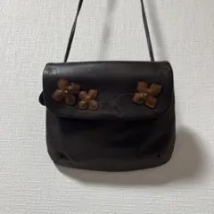 新品・未使用】今昔 -KON-JAKU- がま口 バッグ 鞄 和風 刺繍 茶色 