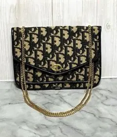 クリスチャンディオール　トロッター総柄　3wayチェーンバッグ　クラッチバッグ