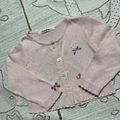 美品☆familiar ♡カーディガン ♡ 90 ピンク