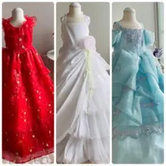 スタジオドレス　撮影用ロングドレス3点まとめ売り