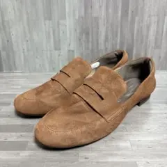 ROCKPORT スエード製 ペニー ローファー ブラウン 24.0のサムネイル